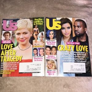 US Weekly Magazines Apr 2012 💕 bundle of two Vintage